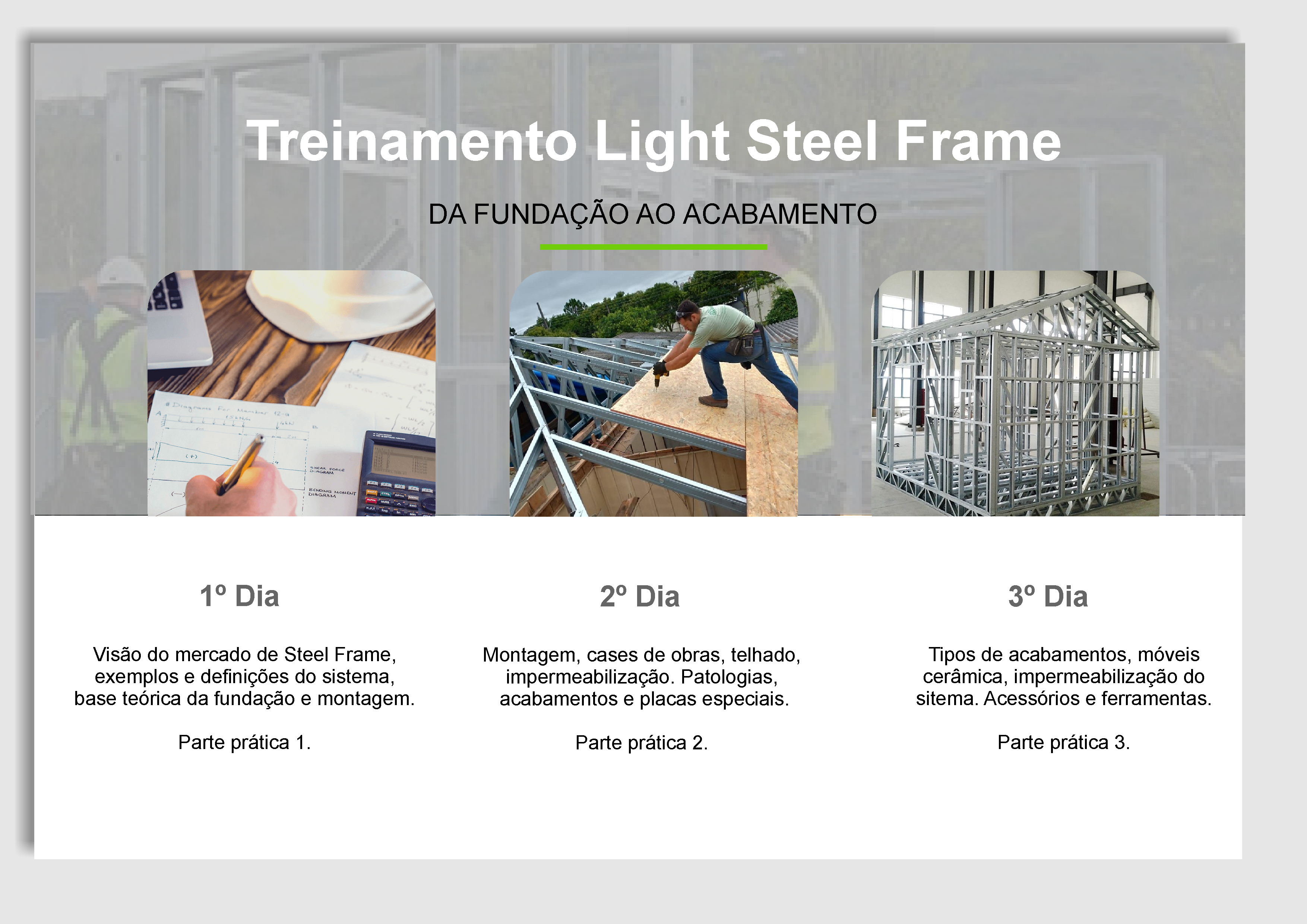 Curso prático de Light Steel Frame | Piracicaba | SP